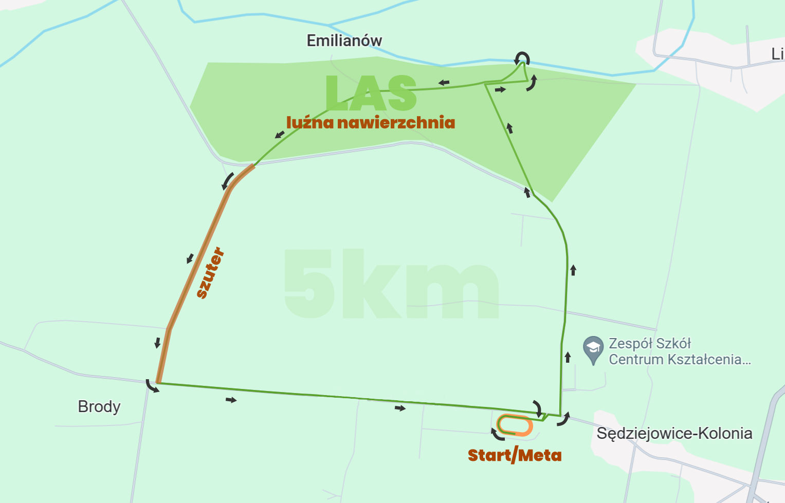 Mapa 5km 2025