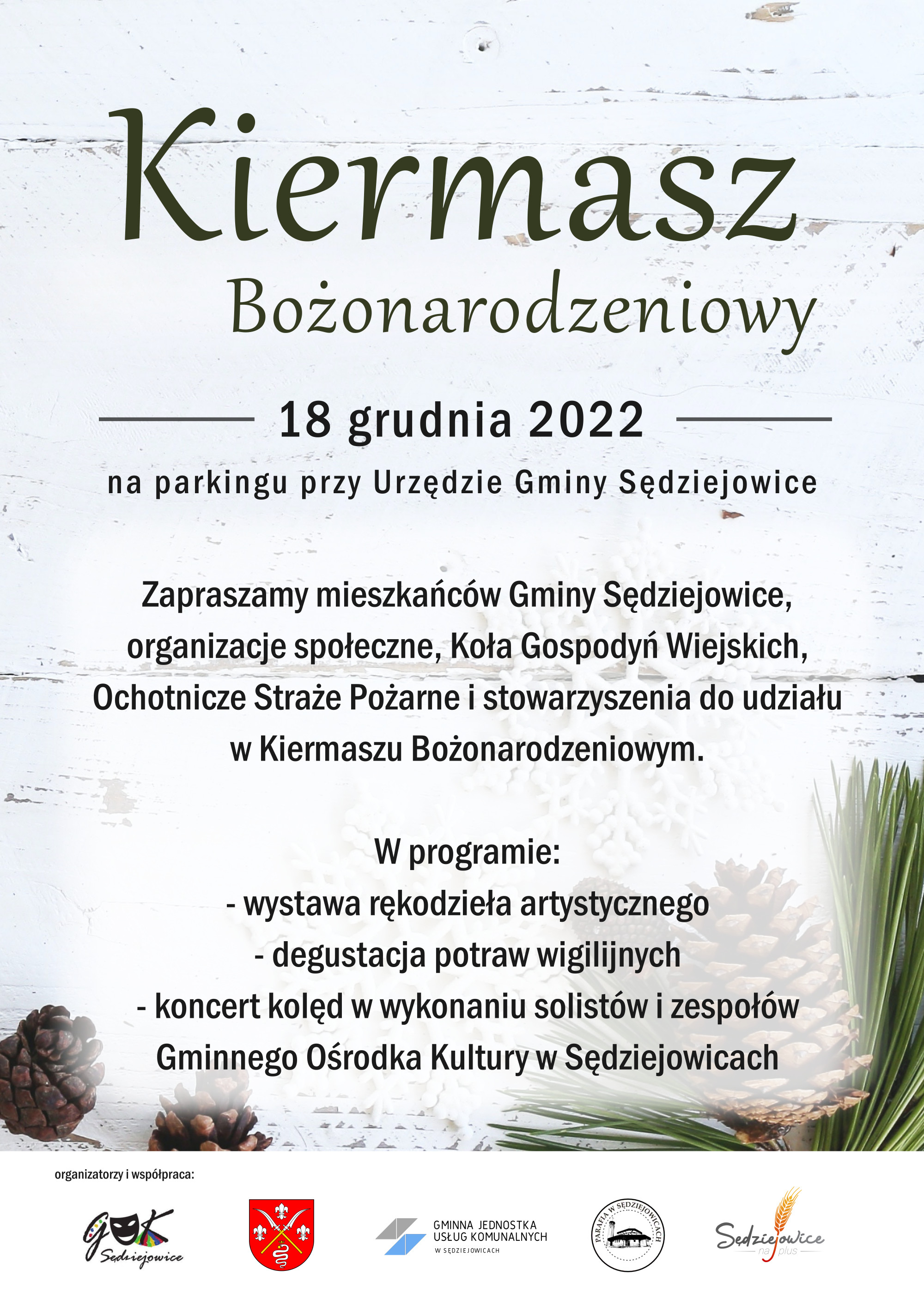 PLAKAT KIERMASZ BOŻONARODZENIOWY 2022