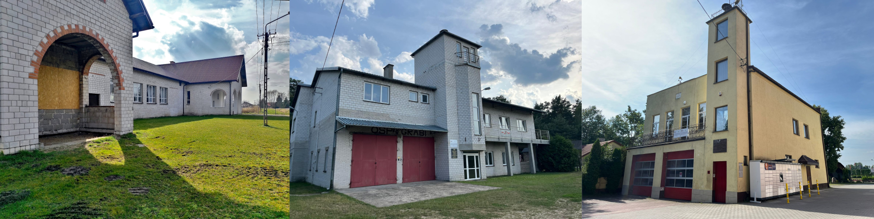 Świetlica w Woli Wężykowej i strażnice OSP w Grabi i Marzeninie