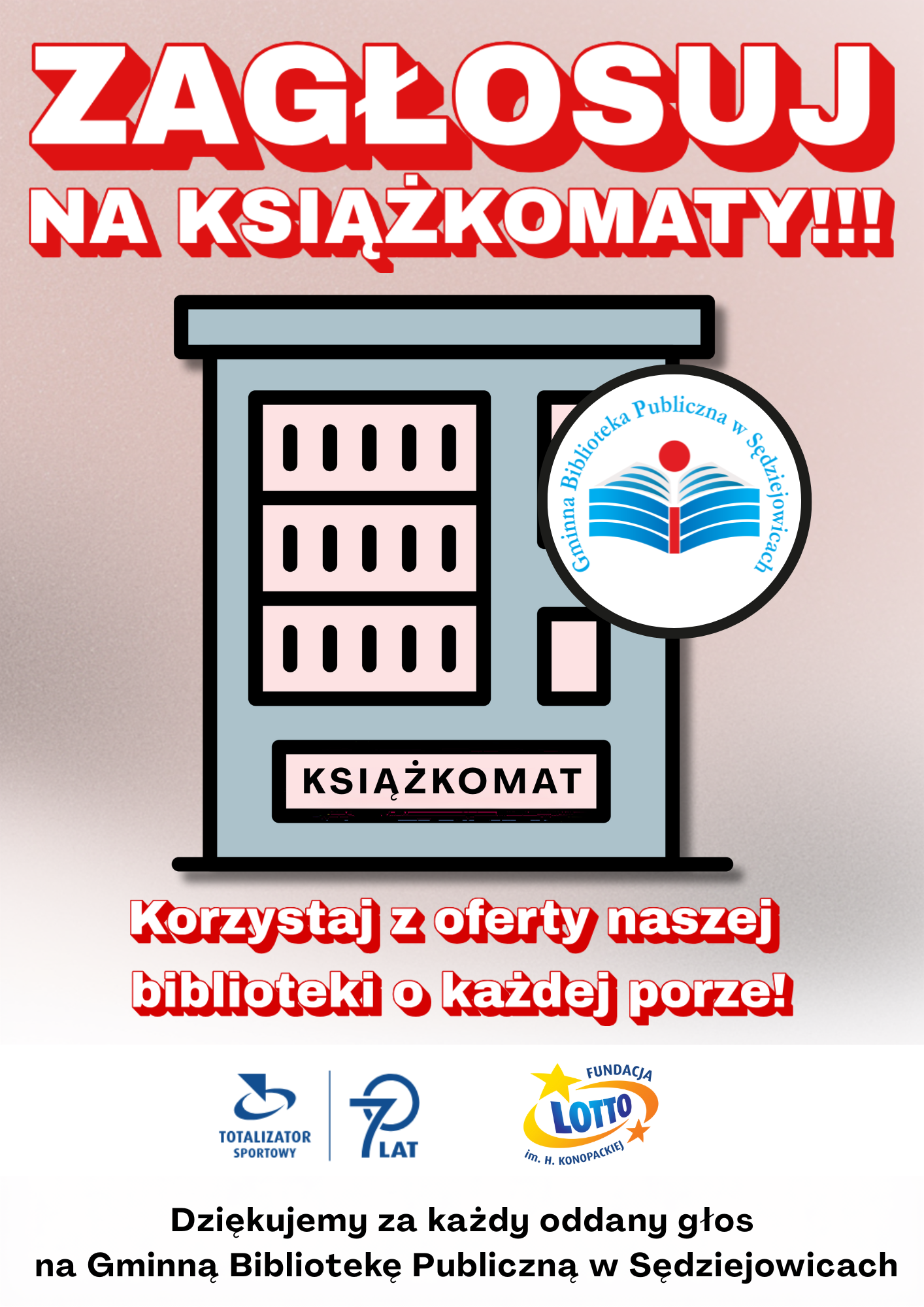 Uwaga mamy wspania wiadomo Nasza biblioteka bierze udzia w&nbsp;oglnopolskiej akcji Gdy grasz wszystko gra Zoony przez Gminn Bibliotek Publiczn w&nbsp;Sdziejowicach wniosek Zakup i&nbsp;1
