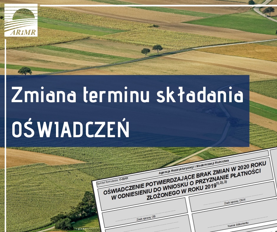 Zmiana terminu składania Oświadczeń