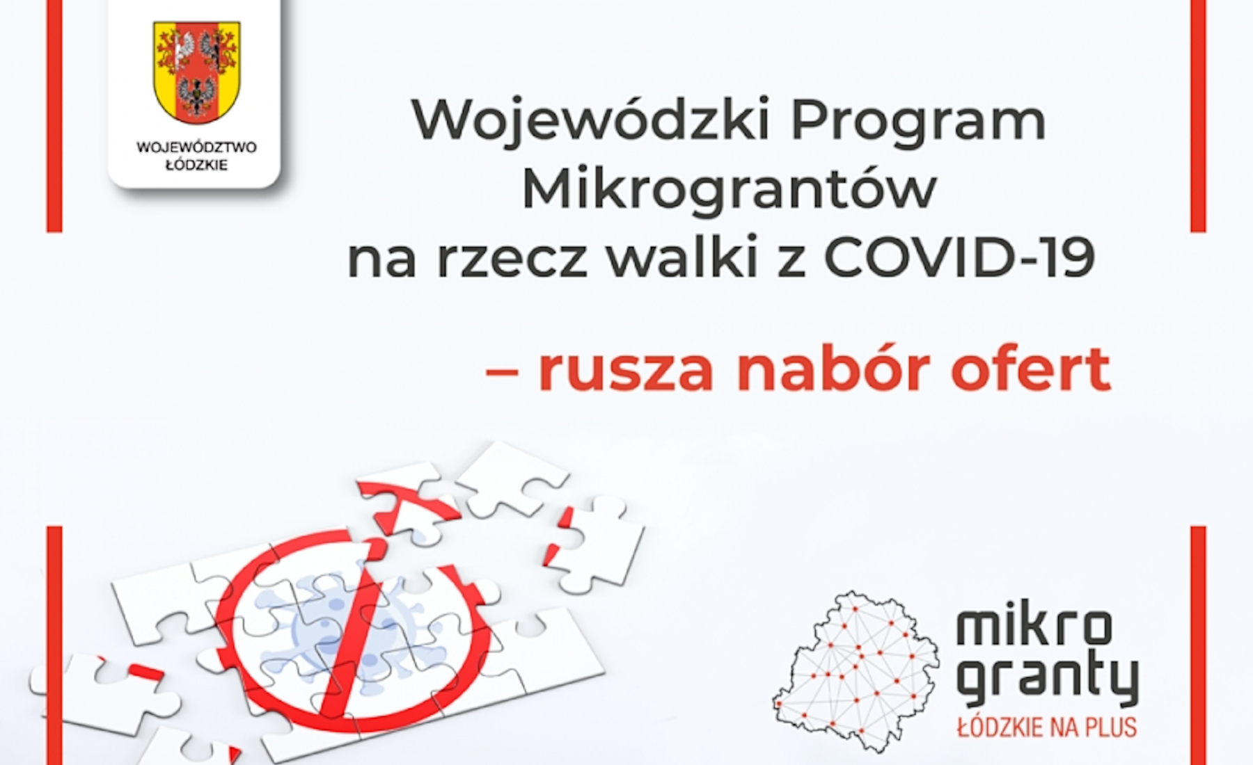 Baner reklamowy programu mikrograntów.